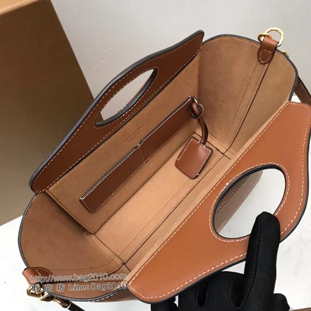 Burberry專櫃新款女包 巴寶莉新款女士手提包全皮托特包  db1070